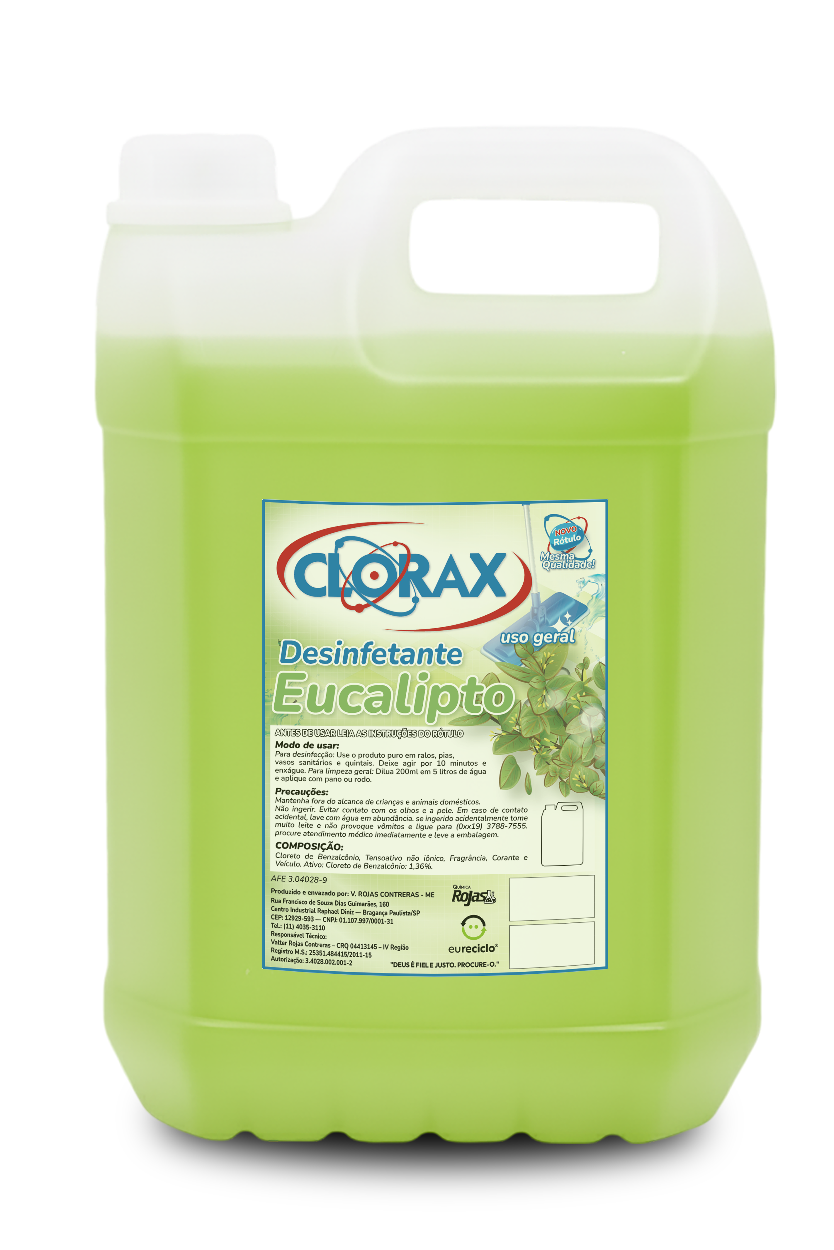 Garrafa de 5L do produto Eucalipto